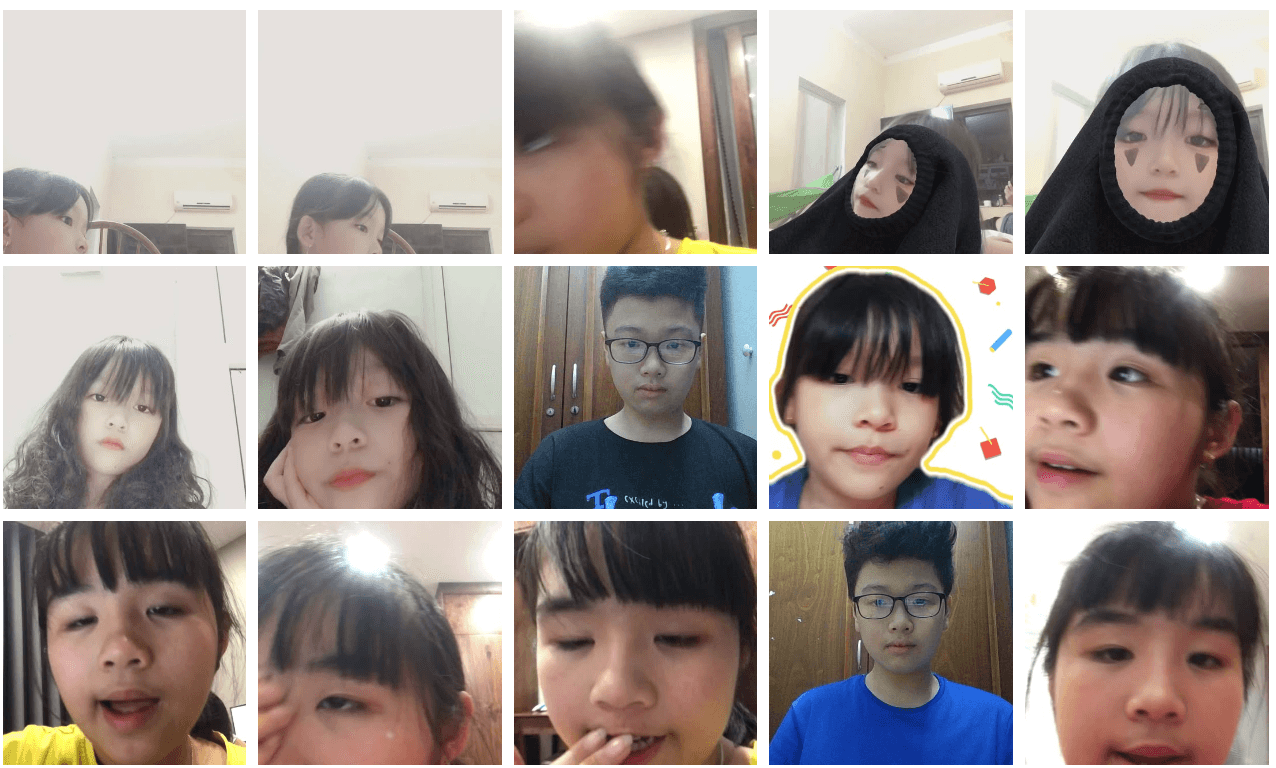 Các con tham gia lớp học trực tuyến